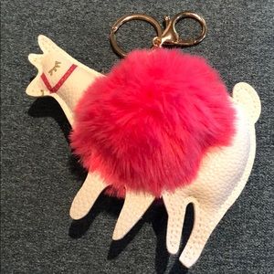 Llama / Alpaca Pom Pom Keychain / Purse Charm!